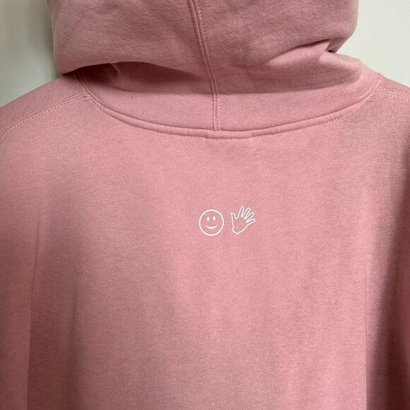 Glossier Original Pink Hoodie Sweatshirt New Size Medium - Picture 10 of 10